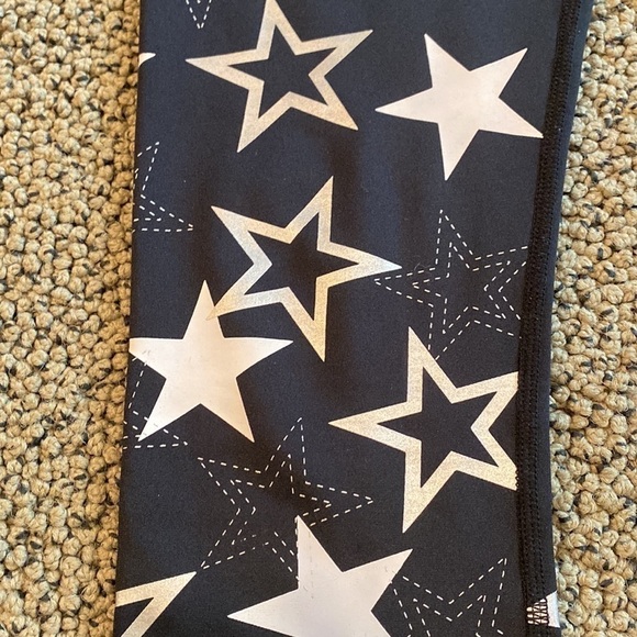 Marc New York Cropped Star Black & Silver Leggings in EUC - Picture 2 of 10